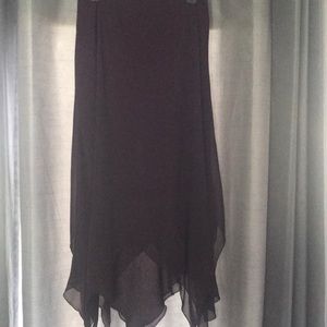 Long scalloped skirt